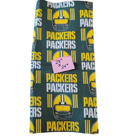 Green Bay Packers Fabric 3 Piece NFL Licensed 1994 Cotton 2yd + Remnants Vintage - Picture 15 of 16